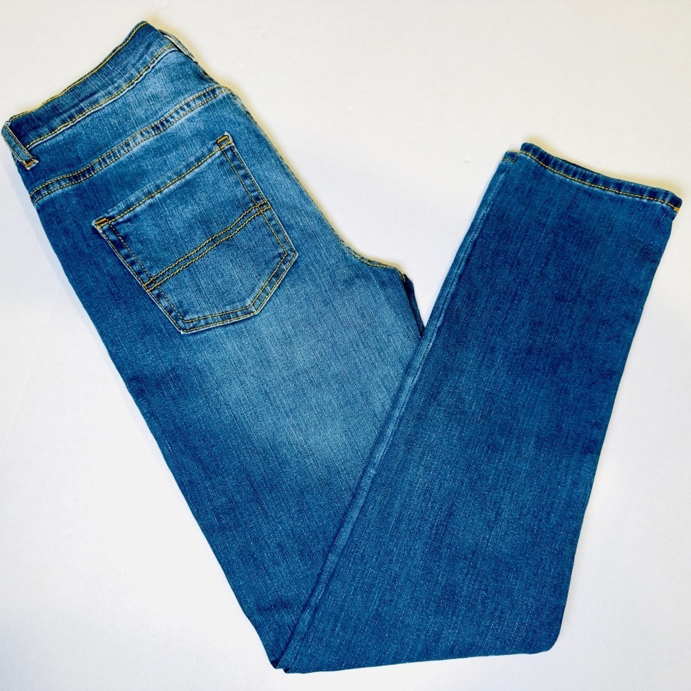 Children’s Place Blue Denim Jeans Stretch Skinny Etroit Youth Size 14 like new! - Picture 7 of 14
